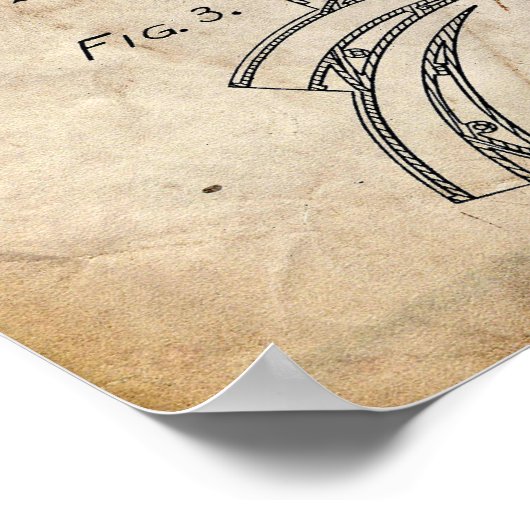 Jet Motor Patent Poster (Ecke)