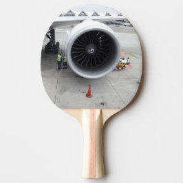 Jet Motor Ping Pong Paddle, Red Rubber Back Tischtennis Schläger