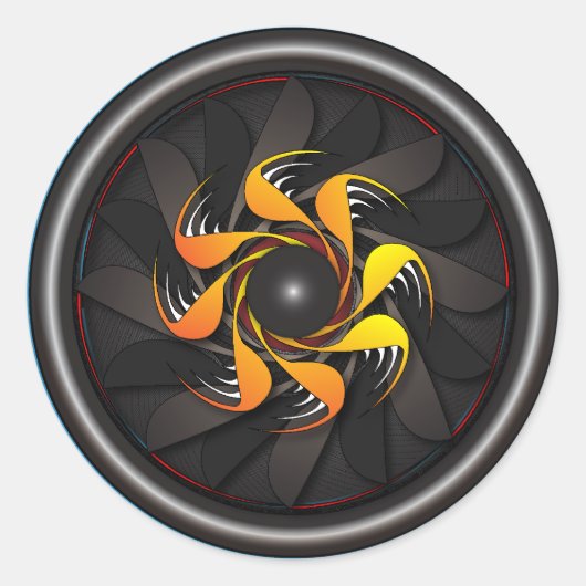 Jet Motor Sticker (Vorderseite)