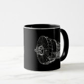 Jet-Motor Tasse (VorderseiteRechts)