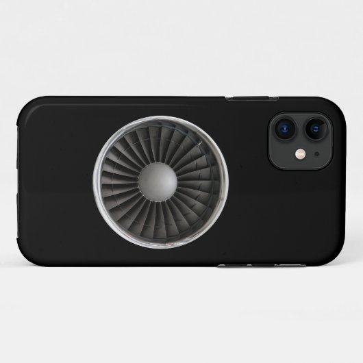 Jet Motor Turbine Fan Case-Mate iPhone Hülle (Rückseite (Horizontal))