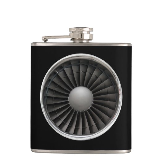 Jet Motor Turbine Fan Flachmann (Vorderseite)