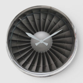 Jet Motor Turbine Fan Große Wanduhr