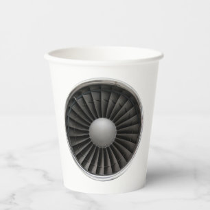 Jet Motor Turbine Fan Pappbecher