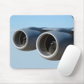 Jet-Motoren in Blue Sky Mousepad (Mit Mouse)