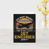 Jet Motors Funny Airplane Quote Graphic Karte (Gelbe Blume)