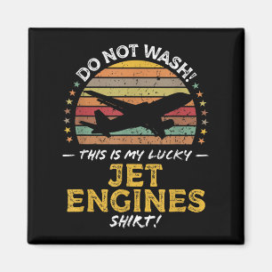 Jet Motors Funny Airplane Quote Graphic Magnet