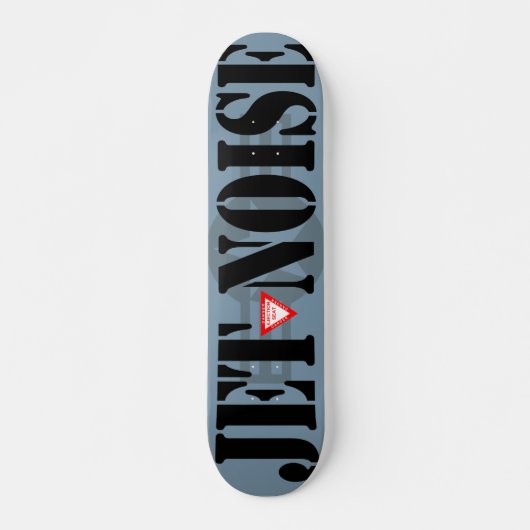 JET NOISE Gray Skateboard (Vorne)