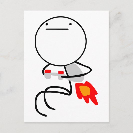 Jet Pack Typ Postkarte (Vorderseite)