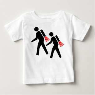 Jet Pack-Wanderer der Zukunft Baby T-shirt