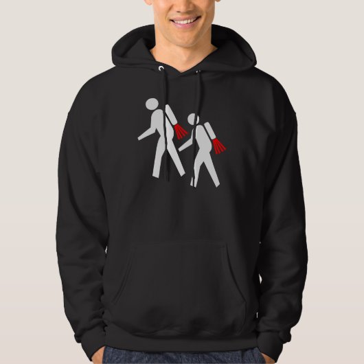 Jet Pack-Wanderer der Zukunft Hoodie (Vorderseite)