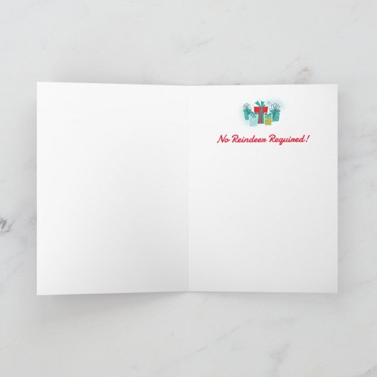 Jet Pack Weihnachtskarten Feiertagskarte (Innenseite)