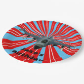 Jet Paper-Teller 9 in Pappteller (Schrägansicht)