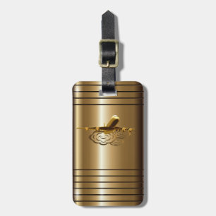 Jet-Passagierflugzeug-Flugzeug-goldener Gepäckanhänger