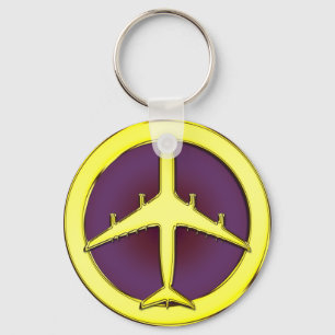 JET-PASSAGIERFLUGZEUG SCHLÜSSELANHÄNGER