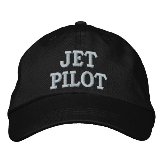 JET PILOT BESTICKTE KAPPE (Vorderseite)