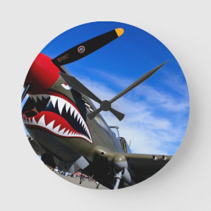 Jet Plane Aircraft Pilot Destiny Congratulations Runde Wanduhr