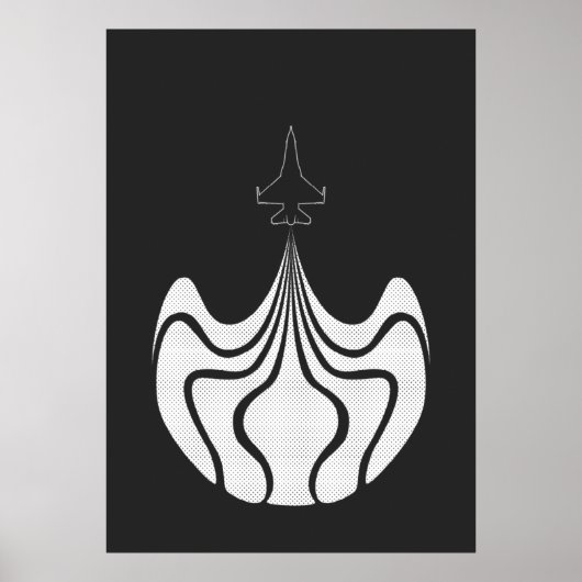 Jet Poster - Black & White (Vorne)
