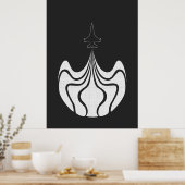 Jet Poster - Black & White (Küche)