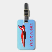 Jet-Reise-Gepäckanhänger Gepäckanhänger (Vorderseite vertikal)