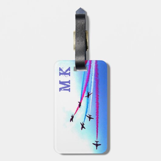 Jet-Reise-Gepäckanhänger Gepäckanhänger (Rückseite vertikal)