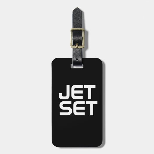 Jet Set Gepäckanhänger (Vorderseite vertikal)