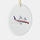 Jet Set Keramik Ornament (Rechts)