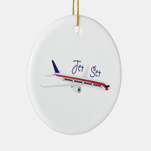 Jet Set Keramik Ornament (Rechts)