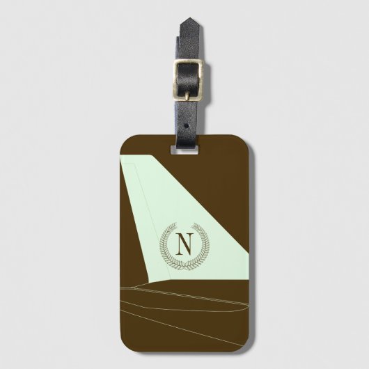 Jet-Setter Gepäckanhänger (Vorderseite Vertikal)