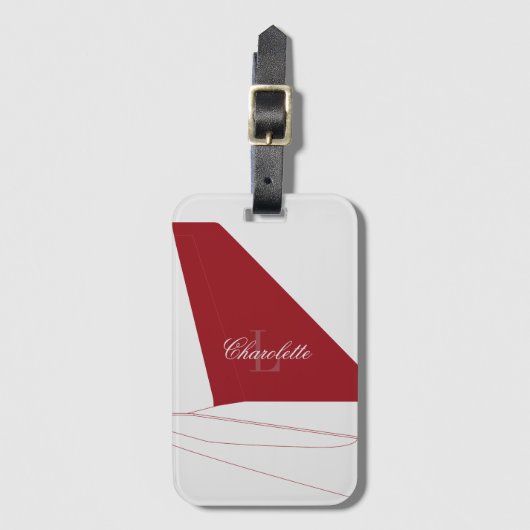 Jet-Setter Gepäckanhänger (Vorderseite Vertikal)