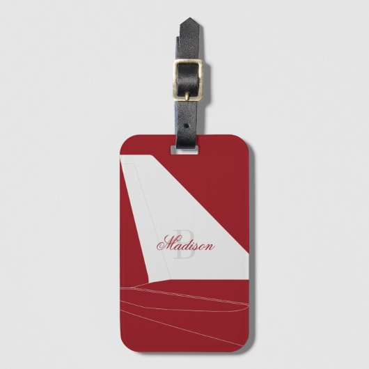 Jet-Setter Gepäckanhänger (Vorderseite Vertikal)