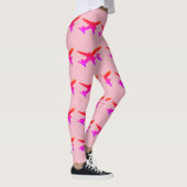 Jet-Silhouette-Regenbogen-Steigung Leggings (Rechts)