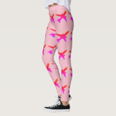 Jet-Silhouette-Regenbogen-Steigung Leggings (Links)