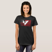 Jet Ski American Flag Jet Skiing T-Shirt (Vorne ganz)