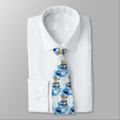 Jet Ski Blue Teddy Bear Neck Tie Krawatte (Gebunden)
