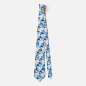 Jet Ski Blue Teddy Bear Neck Tie Krawatte (Vorderseite)