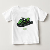 Jet ski Cartoon Illustration Baby T-shirt (Vorderseite)