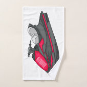 Jet ski Cartoon Illustration Badhandtuch Set (Handtuch)