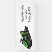 Jet ski Cartoon Illustration Banner (Vertikal)