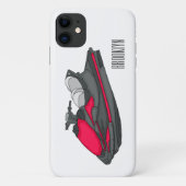 Jet ski Cartoon Illustration Case-Mate iPhone Hülle (Rückseite)
