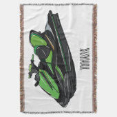Jet ski Cartoon Illustration Decke (Vorderseite Vertikal)
