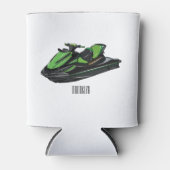 Jet ski Cartoon Illustration Dosenkühler (Vorderseite)