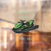 Jet ski Cartoon Illustration Fensteraufkleber (Blatt 2)