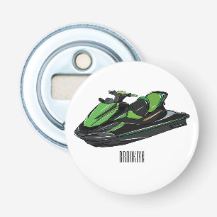 Jet ski Cartoon Illustration Flaschenöffner