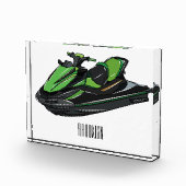 Jet ski Cartoon Illustration Fotoblock (Rechts)