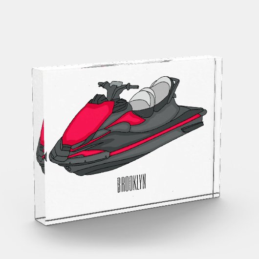 Jet ski Cartoon Illustration Fotoblock (Links)