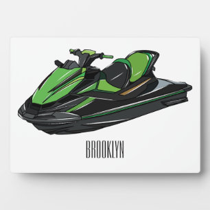 Jet ski Cartoon Illustration Fotoplatte