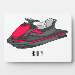 Jet ski Cartoon Illustration Fotoplatte