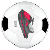 Jet ski cartoon illustration fußball (Gedreht)