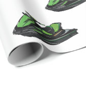 Jet ski Cartoon Illustration Geschenkpapier (Rolleneckpunkt)